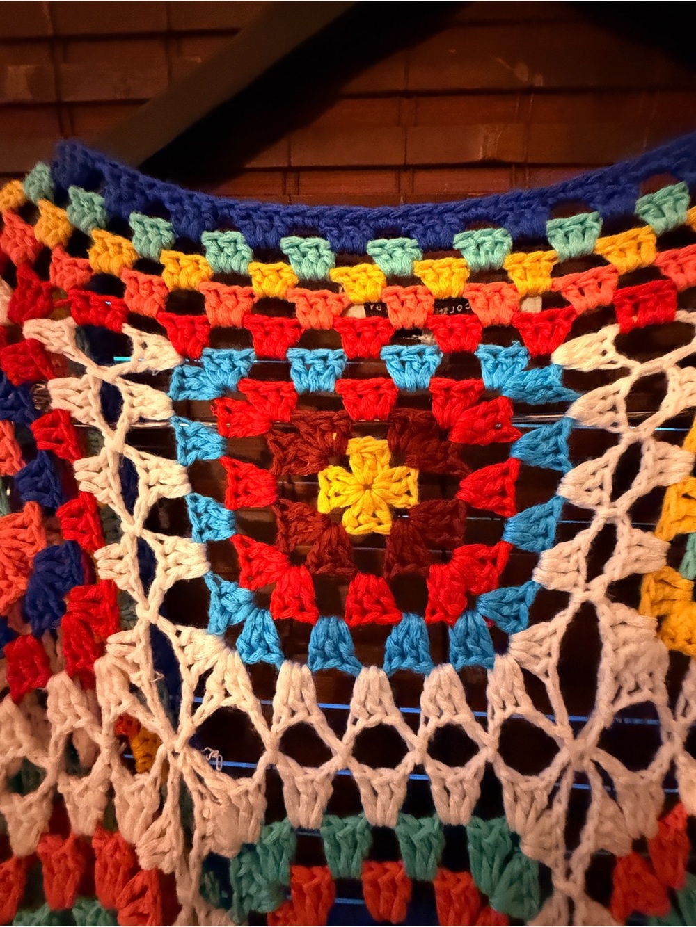CeZele Multicolor Crochet Long Cardigan - granny square, beautiful piece! OS NWT - Picture 7 of 7